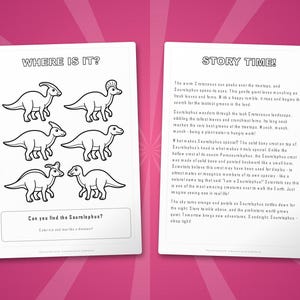 Saurolophus Dinosaur Activity Pack | Coloring Pages, Worksheets, Facts (Instant PDF) image 6