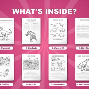 Herrerasaurus Dinosaur Activity Bundle | Coloring Pages, Worksheets, Facts (PDF Download) image 2