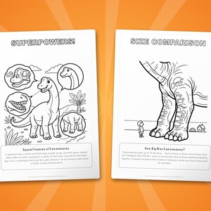 Camarasaurus Dinosaur Activity Bundle | Coloring Pages, Worksheets, Facts (PDF Download) image 8
