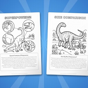Plateosaurus Dinosaur Activity Bundle | Printable Coloring Pages, Worksheets & Facts for Kids | Preschool Homeschool | Instant PDF image 8