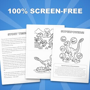 Sinosauropteryx Dinosaurier Aktivitäts-Bundle | Ausmalbilder, Arbeitsblätter, Fakten (PDF) Bild 3