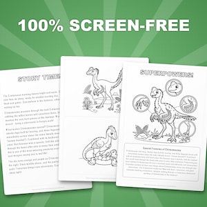 Chirostenotes Dinosaur Activity Bundle | Coloring Pages, Worksheets, Facts (PDF Download) image 3