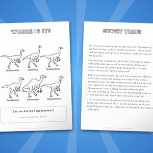 Pelecanimimus Dinosaurier Aktivitäts-Bundle | Ausmalbilder, Arbeitsblätter, Fakten (PDF Download) Bild 6