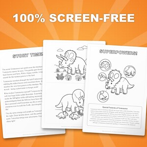 Torosaurus Dinosaur Activity Bundle | Coloring Pages, Worksheets, Facts (PDF Download) image 3