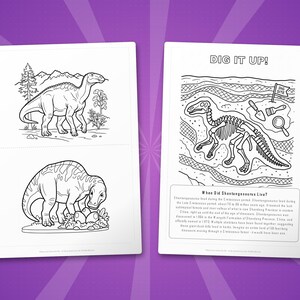 Shantungosaurus Dinosaur Activity Bundle | Coloring Pages, Worksheets, Facts (PDF Download) image 7