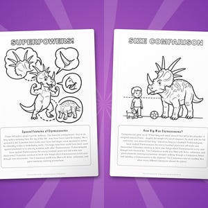 スティラコサウルス恐竜アクティビティセット｜ぬりえ、ワークシート、豆知識（PDF） 画像 8