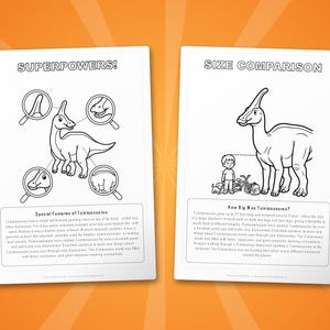 Tsintaosaurus Dinosaur Activity Bundle | Coloring Pages, Worksheets, Facts (PDF) image 8