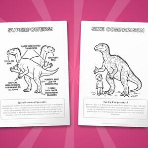 Iguanodon Dinosaur Activity Bundle | Printable Coloring Pages, Worksheets & Facts for Kids | Preschool Homeschool | Instant PDF image 8