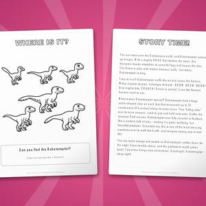 Dakotaraptor Dinosaur Activity Bundle | Coloring Pages, Worksheets, Facts (PDF) image 6