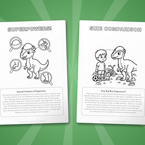 Paquete de actividades sobre el dinosaurio Stegoceras / Páginas para colorear, hojas de trabajo, datos interesantes (descarga en PDF) imagen 8