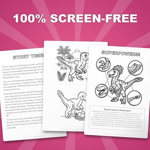 Dakotaraptor Dinosaur Activity Bundle | Coloring Pages, Worksheets, Facts (PDF) image 3