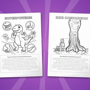 Carcharodontosaurus Dinosaur Activity Bundle | Coloring Pages, Worksheets, Facts (PDF) image 8