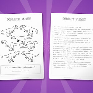 Carcharodontosaurus Dinosaur Activity Bundle | Coloring Pages, Worksheets, Facts (PDF) image 6