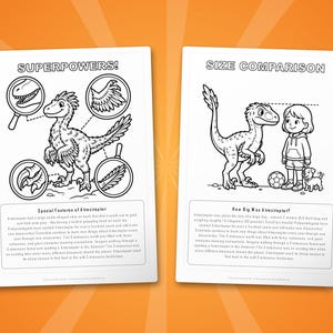 Atrociraptor Dinosaur Activity Bundle | Coloring Pages, Worksheets, Facts (PDF Download) image 8