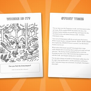 Atrociraptor Dinosaur Activity Bundle | Coloring Pages, Worksheets, Facts (PDF Download) image 6