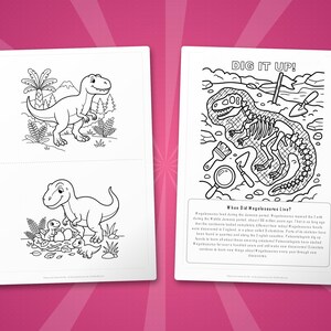 Megalosaurus Dinosaur Activity Bundle | Printable Coloring Pages, Worksheets & Facts for Kids | Preschool Homeschool | Instant PDF image 7