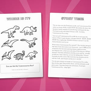 Tyrannosaurus Rex Activity Bundle | Coloring Pages, Worksheets, Facts (Instant PDF) image 6