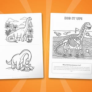 Camarasaurus Dinosaur Activity Bundle | Coloring Pages, Worksheets, Facts (PDF Download) image 7