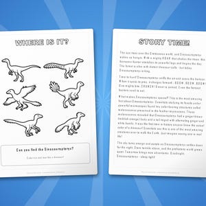 Sinosauropteryx Dinosaurier Aktivitäts-Bundle | Ausmalbilder, Arbeitsblätter, Fakten (PDF) Bild 6