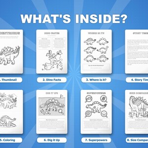Dacentrurus Dinosaur Activity Bundle | Coloring Pages, Worksheets, Facts (PDF) image 2
