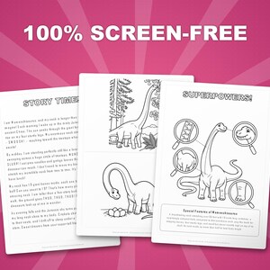 マメンチサウルス恐竜アクティビティセット｜ぬりえ、ワークシート、豆知識（PDF） 画像 3