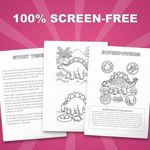 トゥオジャンゴサウルス恐竜アクティビティセット｜ぬりえ、ワークシート、豆知識（PDF） 画像 3