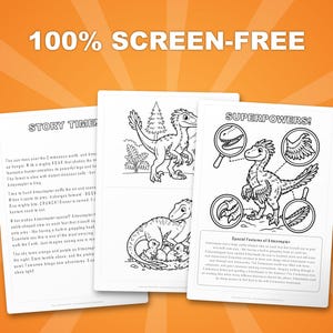 Atrociraptor Dinosaur Activity Bundle | Coloring Pages, Worksheets, Facts (PDF Download) image 3