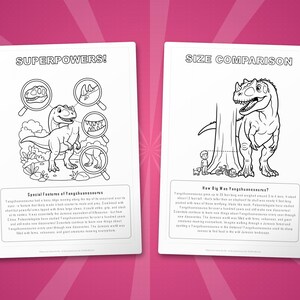 Paquete de actividades sobre el dinosaurio Yangchuanosaurus / Páginas para colorear, hojas de trabajo, datos interesantes (descarga en PDF) imagen 8