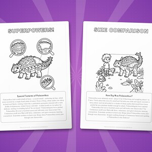Polacanthus Dinosaur Activity Bundle | Coloring Pages, Worksheets, Facts (PDF Download) image 8
