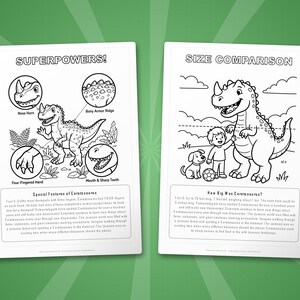 Ceratosaurus-dinosaurus activiteitenbundel | Kleurplaten, werkbladen, feiten (pdf-download) afbeelding 8