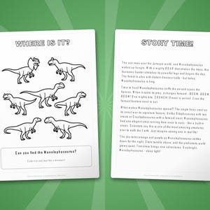 Monolophosaurus Dinosaur Activity Bundle | Coloring Pages, Worksheets, Facts (PDF) image 6