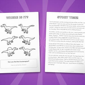 Austroraptor Dinosaur Activity Bundle | Coloring Pages, Worksheets, Facts (PDF) image 6