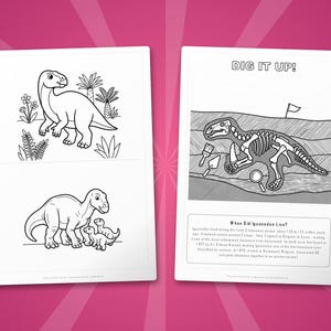 Iguanodon Dinosaur Activity Bundle | Printable Coloring Pages, Worksheets & Facts for Kids | Preschool Homeschool | Instant PDF image 7