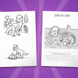 Pachycephalosaurus Dinosaur Activity Bundle | Coloring Pages, Worksheets, Facts (PDF) image 7