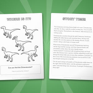 Chirostenotes Dinosaur Activity Bundle | Coloring Pages, Worksheets, Facts (PDF Download) image 6