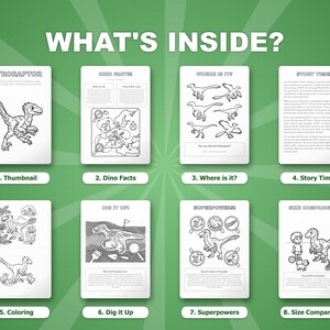 Pyroraptor Dinosaur Activity Bundle | Coloring Pages, Worksheets, Facts (PDF Download) image 2