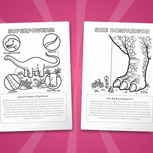 Diplodocus Dinosaur Activity Bundle | Coloring Pages, Worksheets, Facts (PDF Download) image 8