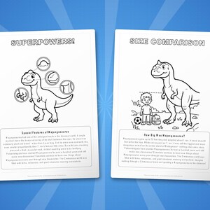 Majungasaurus Dinosaur Activity Bundle | Coloring Pages, Worksheets, Facts (PDF Download) image 8