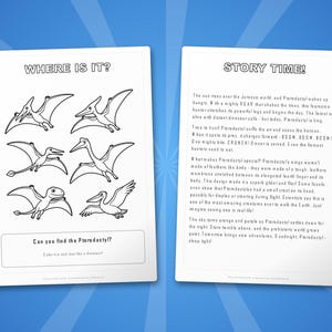 Pterodactyl Activity Bundle | Dinosaur Coloring Pages, Worksheets, Facts (PDF Download) image 6