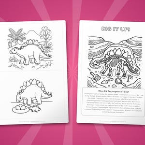トゥオジャンゴサウルス恐竜アクティビティセット｜ぬりえ、ワークシート、豆知識（PDF） 画像 7