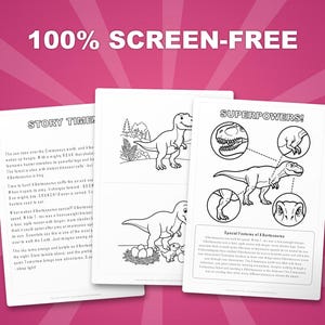 Albertosaurus dinosaurus activiteitenbundel | Afdrukbare kleurplaten, werkbladen en weetjes voor kinderen | Thuisonderwijs voorschoolse opvang | Directe pdf afbeelding 3