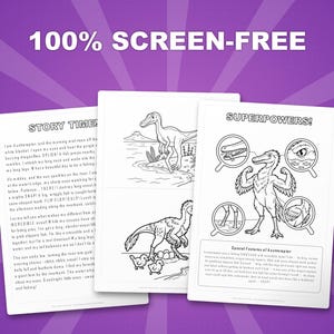 Austroraptor Dinosaur Activity Bundle | Coloring Pages, Worksheets, Facts (PDF) image 3
