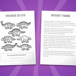 Polacanthus Dinosaur Activity Bundle | Coloring Pages, Worksheets, Facts (PDF Download) image 6