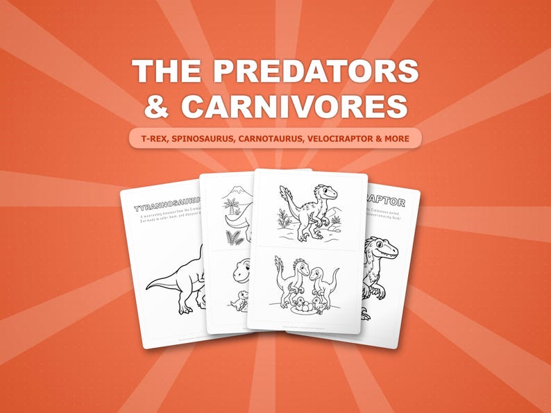 Ultimate Dinosaur Coloring & Activity Mega Bundle | 114 Dino Packs, 900+ Pages | Preschool Worksheets Homeschool Printables | Instant PDF image 4
