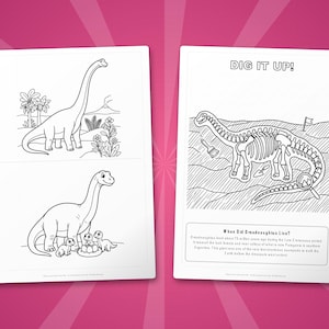 Activiteitenbundel Dreadnoughtus-dinosaurus | Kleurplaten, werkbladen, feiten (pdf-download) afbeelding 7