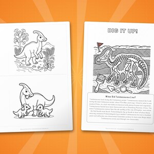 Tsintaosaurus Dinosaur Activity Bundle | Coloring Pages, Worksheets, Facts (PDF) image 7