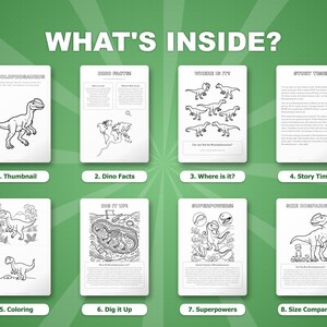 Monolophosaurus Dinosaur Activity Bundle | Coloring Pages, Worksheets, Facts (PDF) image 2
