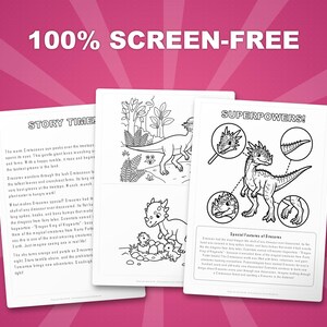 ドラコレックス恐竜アクティビティセット｜ぬりえ、ワークシート、豆知識（PDFダウンロード） 画像 3