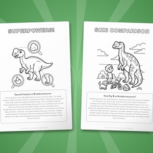Muttaburrasaurus Dinosaur Activity Bundle | Coloring Pages, Worksheets (PDF Download) image 8