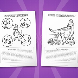 Corythosaurus Dinosaur Activity Bundle | Coloring Pages, Worksheets, Facts (PDF Download) image 8